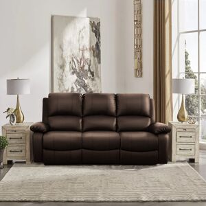 Brayden Studio Aija Faux Leather Manual Recliner Brown 106cm H X 196cm W X 95cm D Brayden Studio Aija Faux Leather Manual Recliner Brown 106cm H X 196cm W X 95cm D