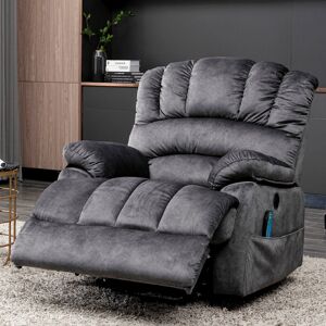 Rosalind Wheeler 103Cm Wide Electric Lift Assist Standard Recliner With Massager Grey 106cm H X 103cm W X 100cm D Rosalind Wheeler 103Cm Wide Electric Lift Assist Standard Recliner With Massager Grey 106cm H X 103cm W X 100cm D