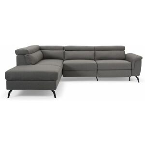 Metro Dequita Upholstered Corner Sectional Dark Grey Linen 87cm H X 271cm W X 216cm D Metro Dequita Upholstered Corner Sectional Dark Grey Linen 87cm H X 271cm W X 216cm D