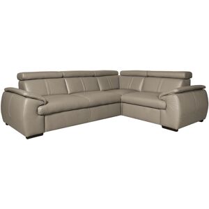 Ebern Designs Eea Leather Corner Sofa Latte 80cm H X 265cm W X 193cm D Ebern Designs Eea Leather Corner Sofa Latte 80cm H X 265cm W X 193cm D