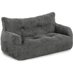 Latitude Run Bean Bag, Large Bean Bag Chair with Filling Included, 2 Seater Sofa with Portable Handle, Modern Ergonomic Beanbag Adult, Comfy Chair for Living Room Grey 60cm H X 160cm W X 90cm D Latitude Run Bean Bag, Large Bean Bag Chair with Filling Included, 2 Seater Sofa with Portable Handle, Modern Ergonomic Beanbag Adult, Comfy Chair for Living Room Grey 60cm H X 160cm W X 90cm D