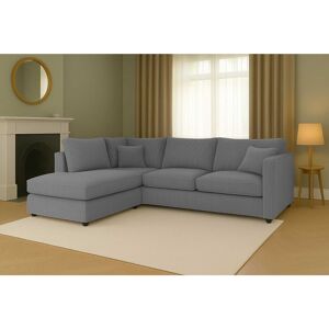 17 Stories Left Hand 4 Seater Jumbo Cord Corner Sofa High Back Cushion including Foot Stool Silver 90cm H X 212cm W X 167cm D 17 Stories Left Hand 4 Seater Jumbo Cord Corner Sofa High Back Cushion including Foot Stool Silver 90cm H X 212cm W X 167cm D