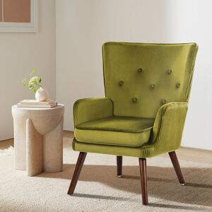George Oliver Tonganoxie 71cm Wide Velvet Armchair Green 93cm H X 71cm W X 72cm D George Oliver Tonganoxie 71cm Wide Velvet Armchair Green 93cm H X 71cm W X 72cm D
