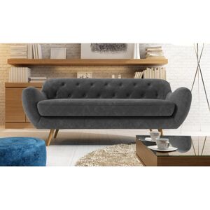 Hykkon Jefferson 3 Seater Sofa Dark Grey 84cm H X 192cm W X 86cm D Hykkon Jefferson 3 Seater Sofa Dark Grey 84cm H X 192cm W X 86cm D