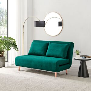 Furniture Box Brody 2 Seater Sofa Bed - Luxury Simple Modern Folding Design Green Velvet 83cm H X 140cm W X 91cm D Furniture Box Brody 2 Seater Sofa Bed - Luxury Simple Modern Folding Design Green Velvet 83cm H X 140cm W X 91cm D