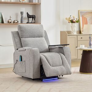 Mercury Cowley Lift Assist Recliner with Massage Grey 108cm H X 86cm W X 92cm D Mercury Cowley Lift Assist Recliner with Massage Grey 108cm H X 86cm W X 92cm D