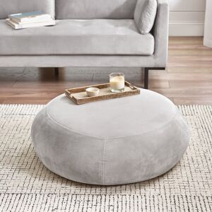 Fairmont Park Puchta Luxury Velvet Extra Large Footstool - Simple Flat Top Cushion Pouffe with Hidden Feet Beige Fairmont Park Puchta Luxury Velvet Extra Large Footstool - Simple Flat Top Cushion Pouffe with Hidden Feet Beige