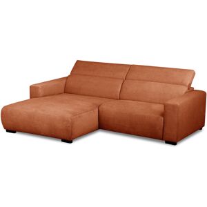 Fairmont Park Almontiser Cozzy Reclining Corner Sofa in Curdouy Velvet Fabric Golden Gate Orange 90cm H X 248cm W X 184cm D Fairmont Park Almontiser Cozzy Reclining Corner Sofa in Curdouy Velvet Fabric Golden Gate Orange 90cm H X 248cm W X 184cm D