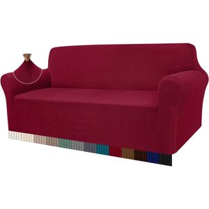 Ebern Designs High Stretch Sofa Covers 3 Seater Super Soft Stylish Couch Covers For Dogs Pets Cats Jacquard Spandex Non Slip Sofa Slipcover For Living Room Furnitur Red 107" H x 235" W x 104" D Ebern Designs High Stretch Sofa Covers 3 Seater Super Soft Stylish Couch Covers For Dogs Pets Cats Jacquard Spandex Non Slip Sofa Slipcover For Living Room Furnitur Red 107" H x 235" W x 104" D