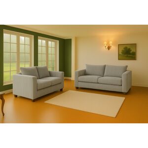 Ebern Designs Jambo Cord 3 and 2 Seater High Back Cushion Sofa Set Silver Ebern Designs Jambo Cord 3 and 2 Seater High Back Cushion Sofa Set Silver