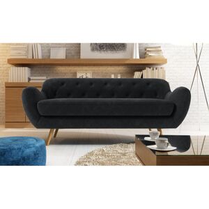 Hykkon Jefferson 3 Seater Sofa Anthracite 84cm H X 192cm W X 86cm D Hykkon Jefferson 3 Seater Sofa Anthracite 84cm H X 192cm W X 86cm D