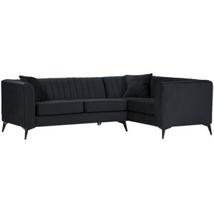 Fairmont Park Adryen Upholstered Corner Sectional Black 74cm H X 240cm W X 86cm D Fairmont Park Adryen Upholstered Corner Sectional Black 74cm H X 240cm W X 86cm D