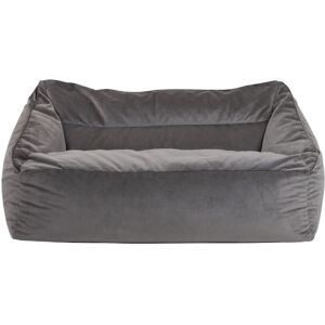 Brayden Studio Icon Glenys 2 Seater Velvet Bean Bag Sofa Charcoal Grey Large Brayden Studio Icon Glenys 2 Seater Velvet Bean Bag Sofa Charcoal Grey Large