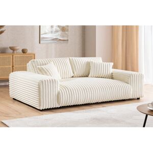 Fairmont Park Sofa 3 Seater Mollis in Jumbo Cord with comfortable seat Light Beige 79cm H X 213cm W X 108cm D Fairmont Park Sofa 3 Seater Mollis in Jumbo Cord with comfortable seat Light Beige 79cm H X 213cm W X 108cm D