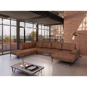 Borough Wharf 3 - Piece Large Corner Sofa Brown 87cm H X 347cm W X 227cm D Borough Wharf 3 - Piece Large Corner Sofa Brown 87cm H X 347cm W X 227cm D