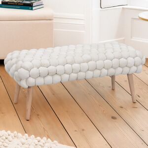 Fairmont Park Aciel Bubbly Velvet Large Footstool Cream 45cm H X 97cm W X 43cm D Fairmont Park Aciel Bubbly Velvet Large Footstool Cream 45cm H X 97cm W X 43cm D