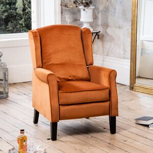 Rosdorf Park Airell 70 Wide Recliner Orange 100cm H X 70cm W X 83cm D Rosdorf Park Airell 70 Wide Recliner Orange 100cm H X 70cm W X 83cm D