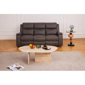 Latitude Run Lakendric 204Cm Faux Leather Pillow Top Arm Reclining Sofa 100cm H X 204cm W X 96cm D Latitude Run Lakendric 204Cm Faux Leather Pillow Top Arm Reclining Sofa 100cm H X 204cm W X 96cm D