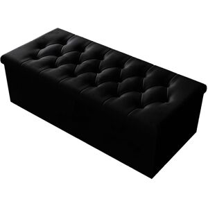 Rosdorf Park Candace 102cm Wide Tufted Rectangle Storage Ottoman with Hydrolic Arm Black 39cm H X 102cm W X 46cm D Rosdorf Park Candace 102cm Wide Tufted Rectangle Storage Ottoman with Hydrolic Arm Black 39cm H X 102cm W X 46cm D