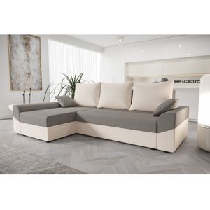17 Stories Shally 3 - Piece Upholstered Corner Sectional Cream/Light gray - Sawana21/Sawana01 90cm H X 241cm W X 140cm D 17 Stories Shally 3 - Piece Upholstered Corner Sectional Cream/Light gray - Sawana21/Sawana01 90cm H X 241cm W X 140cm D