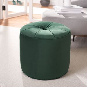 Canora Grey Kees 53.34Cm Velvet Tufted Round Pouffe Ottoman Emerald 48.26cm H X 53.34cm W X 53.34cm D Canora Grey Kees 53.34Cm Velvet Tufted Round Pouffe Ottoman Emerald 48.26cm H X 53.34cm W X 53.34cm D