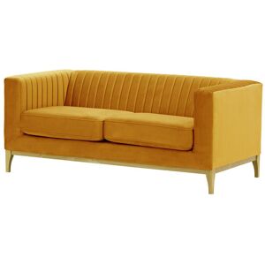 Latitude Run Antowine Sofa Yellow Velvet 72cm H X 170cm W X 83cm D Latitude Run Antowine Sofa Yellow Velvet 72cm H X 170cm W X 83cm D