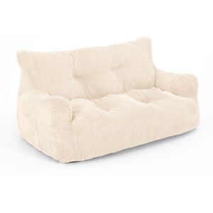 Latitude Run Bean Bag, Large Bean Bag Chair with Filling Included, 2 Seater Sofa with Portable Handle, Modern Ergonomic Beanbag Adult, Comfy Chair for Living Room Beige 60cm H X 160cm W X 90cm D Latitude Run Bean Bag, Large Bean Bag Chair with Filling Included, 2 Seater Sofa with Portable Handle, Modern Ergonomic Beanbag Adult, Comfy Chair for Living Room Beige 60cm H X 160cm W X 90cm D