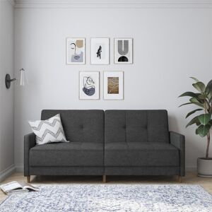 Zipcode Design Abel Clic Clac Sofa Bed Linen Grey 84cm H X 193cm W;193cm W Zipcode Design Abel Clic Clac Sofa Bed Linen Grey 84cm H X 193cm W;193cm W