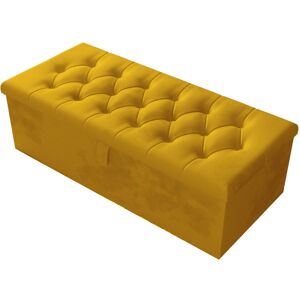 Rosdorf Park Candace 102cm Wide Tufted Rectangle Storage Ottoman with Hydrolic Arm Turmeric 39cm H X 102cm W X 46cm D Rosdorf Park Candace 102cm Wide Tufted Rectangle Storage Ottoman with Hydrolic Arm Turmeric 39cm H X 102cm W X 46cm D