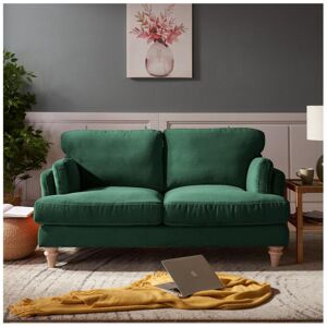 Latitude Run Buco Recessed Arms Sofa Green Velvet 86cm H x 160cm W x 87cm D Latitude Run Buco Recessed Arms Sofa Green Velvet 86cm H x 160cm W x 87cm D