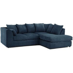 Latitude Run Ananshi 4 Seater Corduroy Corner Sectional Navy Blue 80cm H X 212cm W X 165cm D Latitude Run Ananshi 4 Seater Corduroy Corner Sectional Navy Blue 80cm H X 212cm W X 165cm D