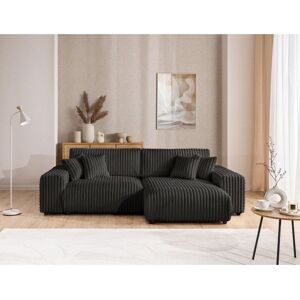 Metro Mollis Upholstered Corner Sectional Dark Grey 77cm H X 255cm W X 168cm D Metro Mollis Upholstered Corner Sectional Dark Grey 77cm H X 255cm W X 168cm D
