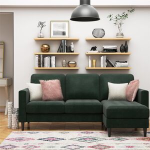 CosmoLiving by Cosmopolitan Strummer Reversible Corner Sofa Green 89.86cm H X 207cm W X 151.46cm D CosmoLiving by Cosmopolitan Strummer Reversible Corner Sofa Green 89.86cm H X 207cm W X 151.46cm D