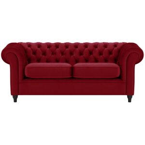 Etta Avenue Burks 3 Seater Chesterfield Sofa Red 75cm H X 192cm W X 90cm D Etta Avenue Burks 3 Seater Chesterfield Sofa Red 75cm H X 192cm W X 90cm D