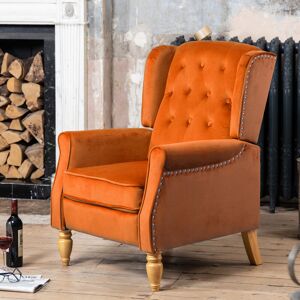 Rosdorf Park Ailith 70 Wide Recliner Orange 100cm H X 70cm W X 83cm D Rosdorf Park Ailith 70 Wide Recliner Orange 100cm H X 70cm W X 83cm D