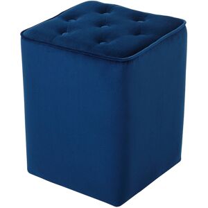 Canora Grey Hepler 40Cm Wide Velvet Tufted Square Pouffe Ottoman Blue 52cm H X 40cm W X 40cm D Canora Grey Hepler 40Cm Wide Velvet Tufted Square Pouffe Ottoman Blue 52cm H X 40cm W X 40cm D