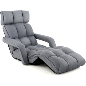 17 Stories Foldable Lazy Sofa Indoor Chaise Lounger Sofa 6 Level Adjustable Floor Chair Bed 19cm H X 196cm W X 56cm D 17 Stories Foldable Lazy Sofa Indoor Chaise Lounger Sofa 6 Level Adjustable Floor Chair Bed 19cm H X 196cm W X 56cm D