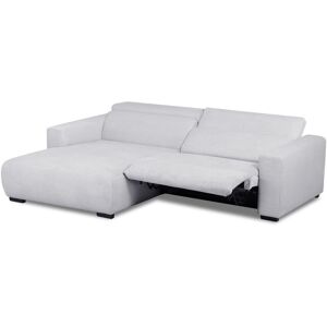 Fairmont Park Almontiser Cozzy Reclining Corner Sofa in Curdouy Velvet Fabric Light Grey 90cm H X 248cm W X 184cm D Fairmont Park Almontiser Cozzy Reclining Corner Sofa in Curdouy Velvet Fabric Light Grey 90cm H X 248cm W X 184cm D