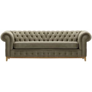 Marlow Home Co. Fritch 3 Seater Chesterfield Sofa Oak/Light Grey 78cm H x 244cm W x 92cm D Marlow Home Co. Fritch 3 Seater Chesterfield Sofa Oak/Light Grey 78cm H x 244cm W x 92cm D