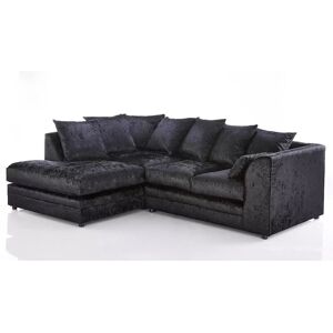 Canora Grey Stowers Corner Sofa Black 80cm H X 212cm W X 165cm D Canora Grey Stowers Corner Sofa Black 80cm H X 212cm W X 165cm D