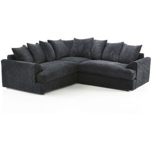 17 Stories Brogyn 5 Seater Corduroy Corner Sectional Black 80cm H X 202cm W X 87cm D 17 Stories Brogyn 5 Seater Corduroy Corner Sectional Black 80cm H X 202cm W X 87cm D