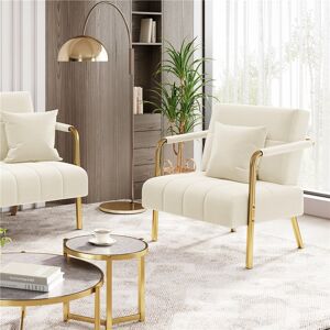 Fairmont Park Velvet Accent Armchair Beige 76cm H X 75.5cm W X 72.5cm D Fairmont Park Velvet Accent Armchair Beige 76cm H X 75.5cm W X 72.5cm D