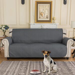 Latitude Run Quilted Sofa Covers 3 Seater, Water Resistant Couch Covers For 3 Seater, Non Slip Sofa Slipcoevrs For Dogs Pets, Reversible Sofa Protector With Elasti Grey 192cm H X 282cm W X 51cm D Latitude Run Quilted Sofa Covers 3 Seater, Water Resistant Couch Covers For 3 Seater, Non Slip Sofa Slipcoevrs For Dogs Pets, Reversible Sofa Protector With Elasti Grey 192cm H X 282cm W X 51cm D