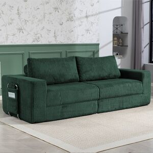 Fairmont Park 233cm Convertible Sofa Bed 3 Seater Folding Sofa No Assembly Required Green 87cm H X 233cm W X 99cm D Fairmont Park 233cm Convertible Sofa Bed 3 Seater Folding Sofa No Assembly Required Green 87cm H X 233cm W X 99cm D