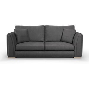 Latitude Run Bablu 3 Seater Faux Leather Sofa Charcoal 88.5cm H x 218cm W x 95cm D/3 Latitude Run Bablu 3 Seater Faux Leather Sofa Charcoal 88.5cm H x 218cm W x 95cm D/3
