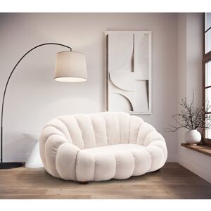 Fairmont Park Evins 2 Seater Teddy Boucle Loveseat White 63cm H X 149cm W X 99cm D Fairmont Park Evins 2 Seater Teddy Boucle Loveseat White 63cm H X 149cm W X 99cm D