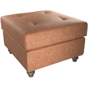 Three Posts Bodnar Faux Leather Tufted Square Footstool Brown 50cm H X 71cm W X 71cm D Three Posts Bodnar Faux Leather Tufted Square Footstool Brown 50cm H X 71cm W X 71cm D