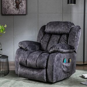 Rosalind Wheeler Northchase Velvet Electric Lift Assist Recliner with Massage Grey 100cm H X 96cm W X 95cm D Rosalind Wheeler Northchase Velvet Electric Lift Assist Recliner with Massage Grey 100cm H X 96cm W X 95cm D