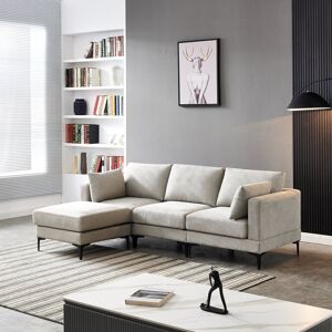 Wade Logan Mardig Reversible Modular Corner Sofa Grey 81cm H X 236cm W X 151.9cm D Wade Logan Mardig Reversible Modular Corner Sofa Grey 81cm H X 236cm W X 151.9cm D