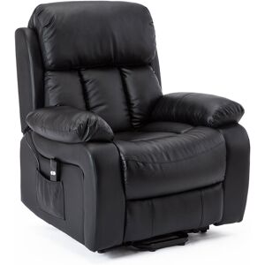 Ebern Designs Electric Lift Assist Recliner with Massage Black 106cm H X 96cm W X 88cm D Ebern Designs Electric Lift Assist Recliner with Massage Black 106cm H X 96cm W X 88cm D
